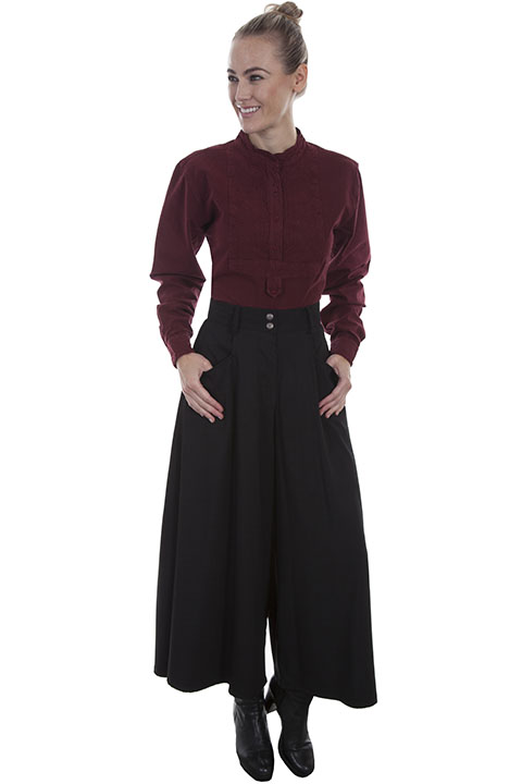 (image for) Sueded Split Ridng Skirt (Small / Brown)
